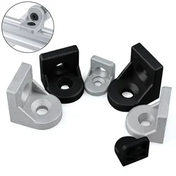8PCS/lot Steering Angle Corner Bracket L Type Fittings Connector Connection Joint for 20/30/40 Series Aluminum Profiles