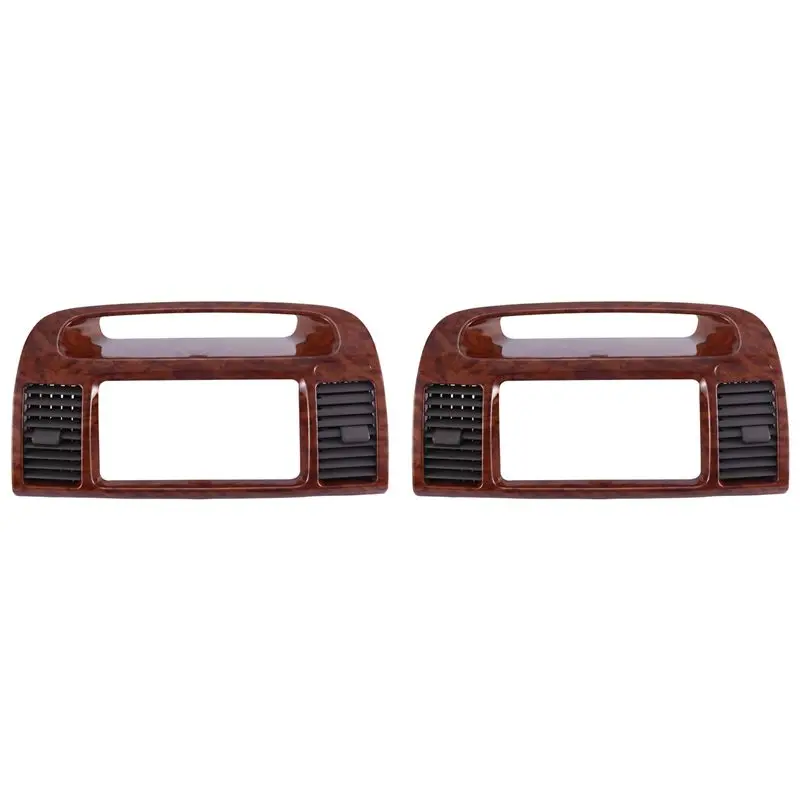 

New 2X Car Fascia Auto Stereo Panel Mounting DVD Radio Dashboard Air Vent Outlet For Toyota Camry 5 2002-2006