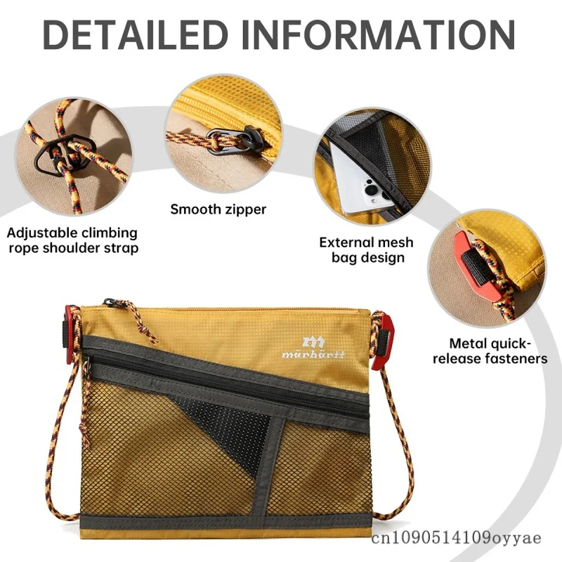 Summer Women's Lightweight Ultra-Thin Mini Shoulder Bag, Cross-Body Mobile Phone Bag, Student Travel Passport Document Bag