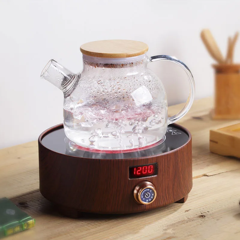 1200W Electric Ceramic Stove 7 Gear Coffee Hot Plate Multifunction Tea Stove Knob Operation Boiling Water Heater Auto Power Off