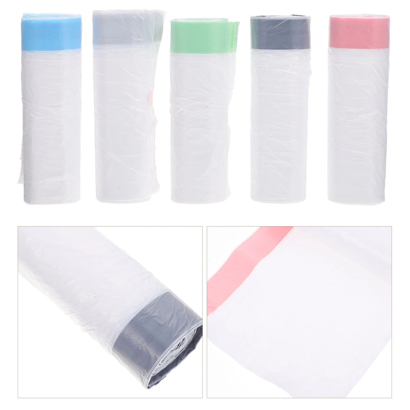 

5 Rolls Cat Litter Bag Car Trash Can Thickened Garbage Bags Disposable Drawstring Refuse Abs Kitchen Supplies Household