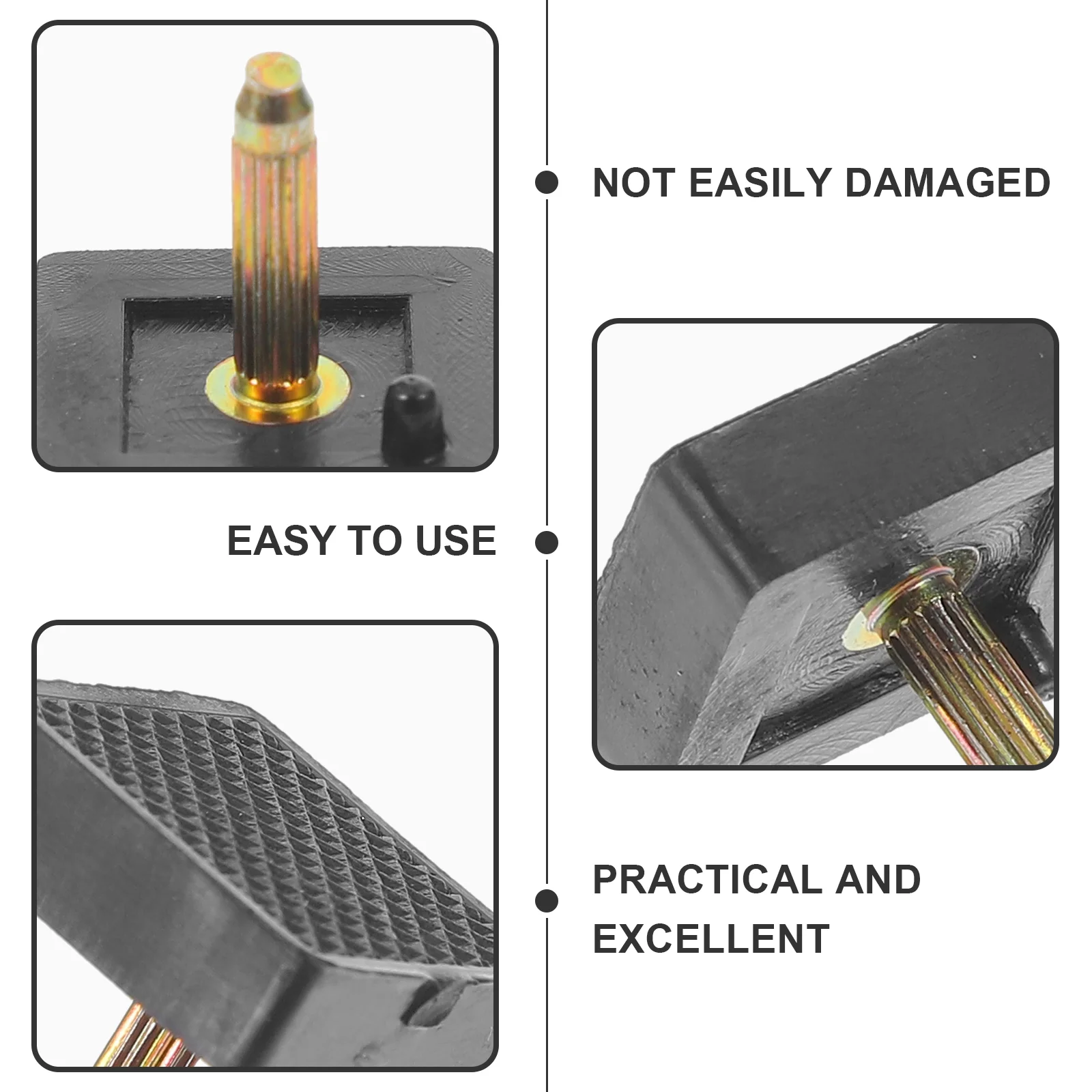 5 Pairs Square High Heels Tips for Shoe Repair Shoes Caps Repairing Pin Popularity