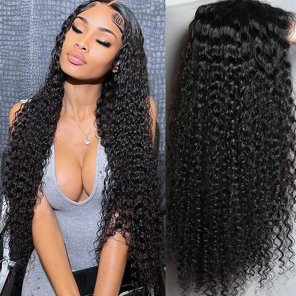 Lace Front Wig Curly Human Hair Wigs Pre Plucked HD Transparent 13x6 13x4 Lace Frontal Wigs Brazilian Human Hair Wig For Women