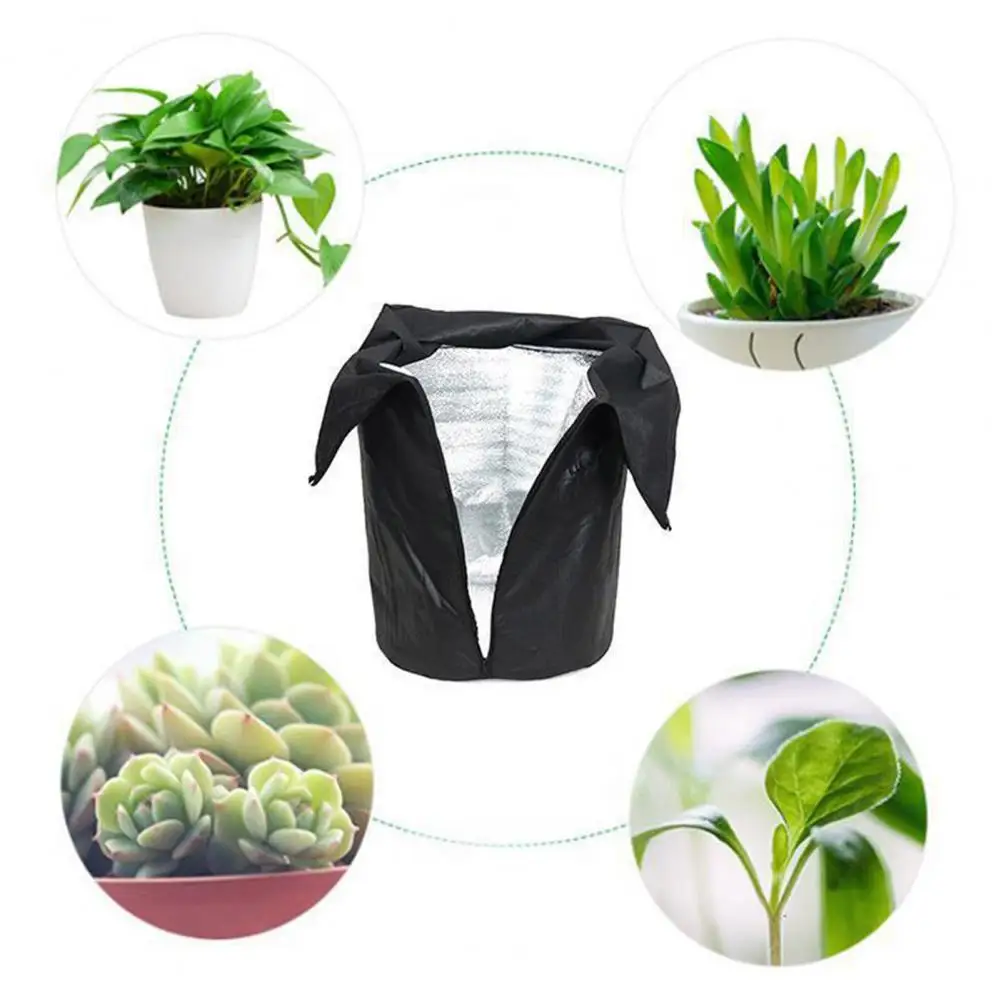 Insulated Plant Cover Winter Plant Bags Insulation Film Covers for Freeze Weather Reusable Drawstring for Plants