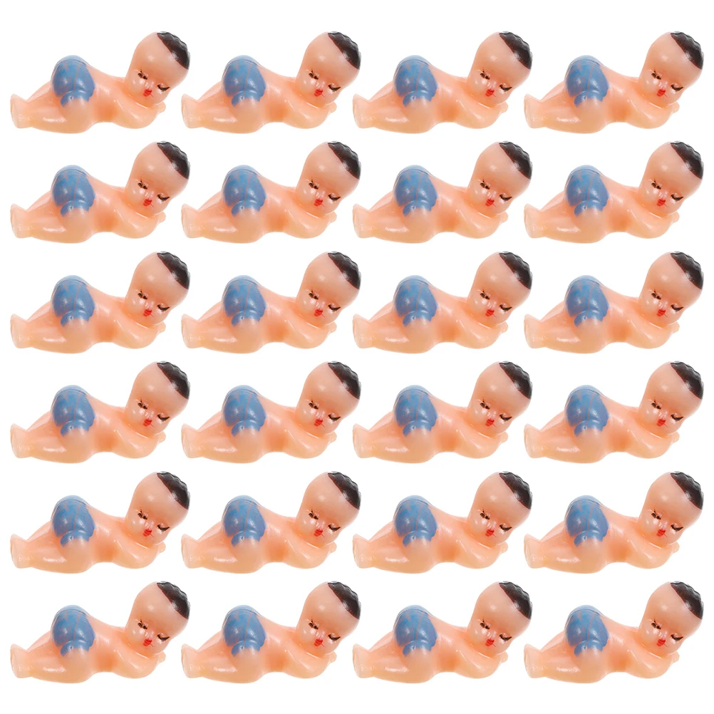 

50 Pcs Plastic Party Supplies Mini Figurine Baby Shower Lovely Plastic Babies Decorations Girl Small Babies Toys