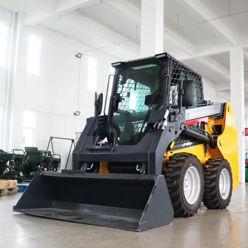 New Model Compact Loader Skid Steer 4 In 1 Multi Functional Bucket With Fork Forks For Farm landscaping Free Shipping
