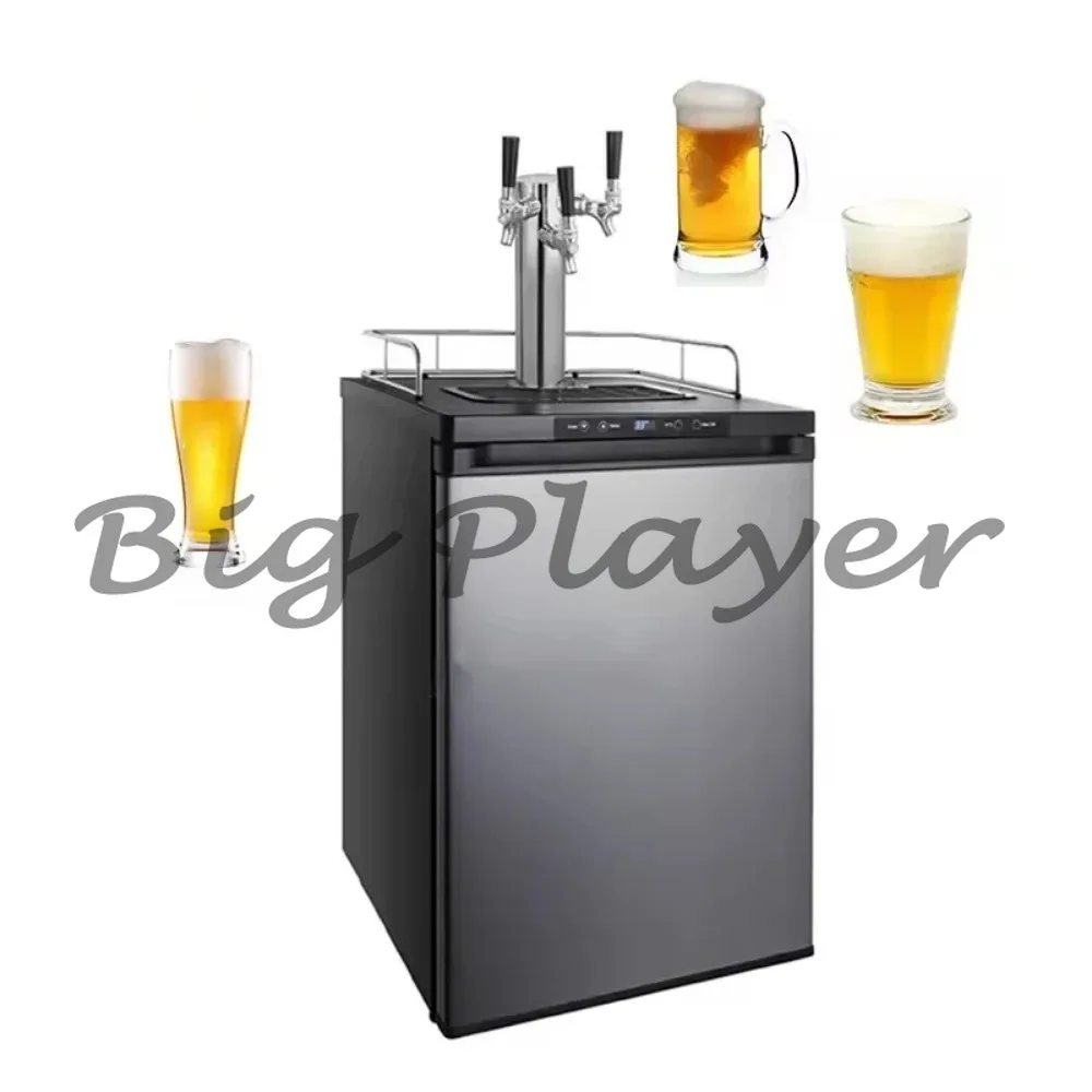 Full-Size Digital Display Draft Beer Dispenser Multifunction Kegerator and Cold Room Bar Kit for Beverages & Wine