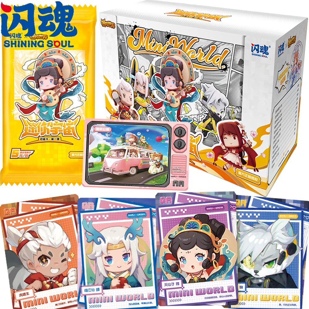 

Original SHINING SOUL Mini World Collection Cards Game Girls Fashion Beautiful Starlight Wardrobe Sticker Cards Special Gift Toy
