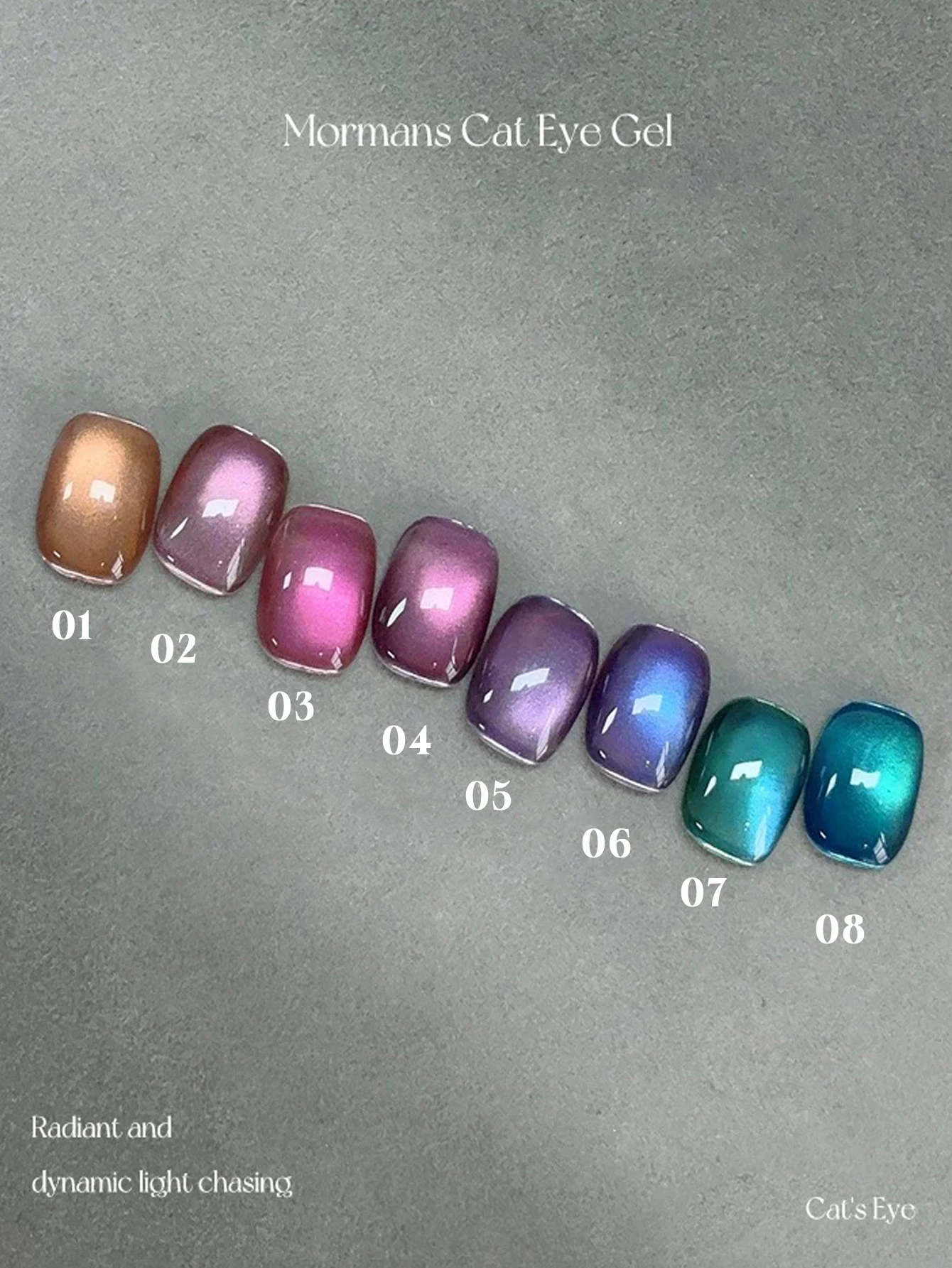 1-8 piezas de Gel de uñas magnético Plum Jam Cat Eye, Gel de uñas UV extraíble semipermanente, suministros de decoración de uñas de Gel de esmalte de uñas extraíbles