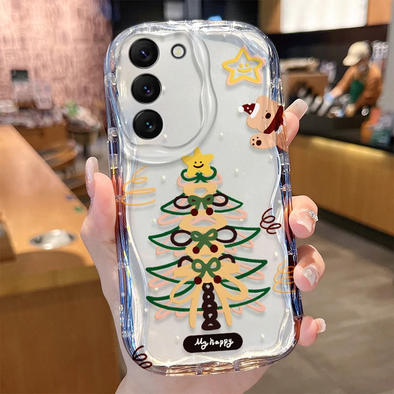 Weihnachtsbären-Hülle für Samsung Galaxy A53 A50 A50S A36 A35 A34 A32 A30 A26 A25 A24 A20 A16 A15 A06 A05S A05 M55 M54 5G