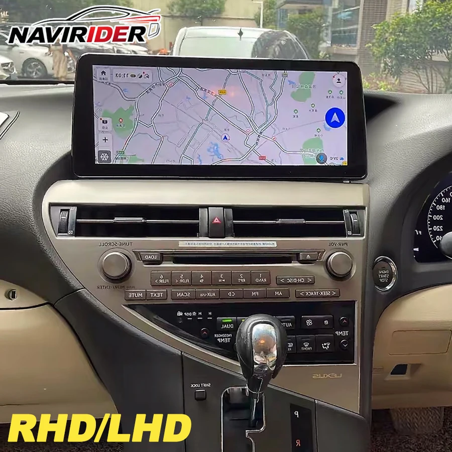 LHD RHD 12.3inch For Lexus RX270 RX350 RX450H 2009-2015 Carplay Touch Screen Multimedia Android Auto Stereo Video 4G Head Unit