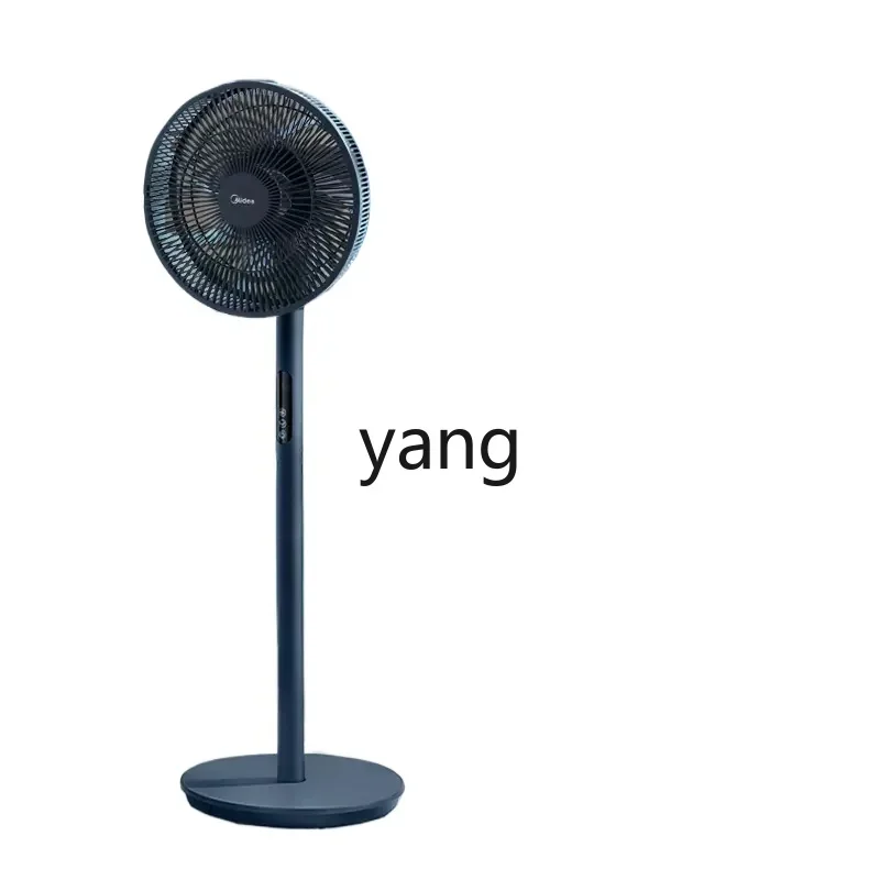 Yjq Floor Fan Electric Fan Shaking Head Stand Dual-Use Light Tone First-Class Energy-Saving Household Bedroom