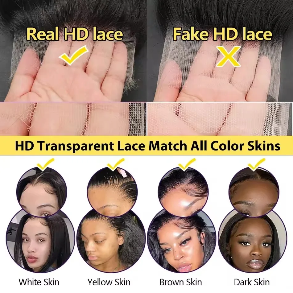 200% Density 13x6 13x4 Deep Wave Hd Lace Frontal Wigs Human Hair 30 40 Inch Wet And Wavy Loose Water Wave Lace Front Wig 360 Curly Lace Frontal Human Hair Lace Wigs For Women Human Hair 100% Human Hai image 7