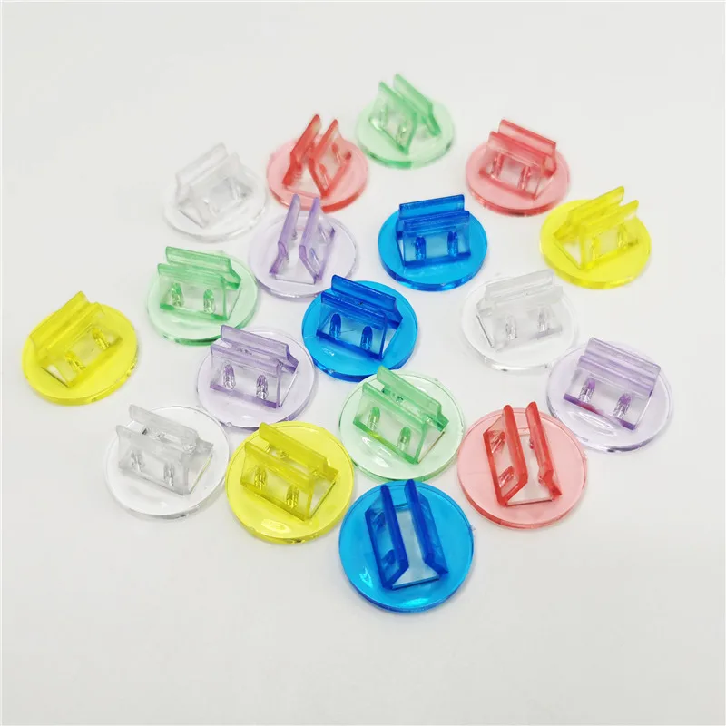 20PCS/Lot Transparent Plastic Stand Card Base for Board Games Children Cards Holder Game Accessories