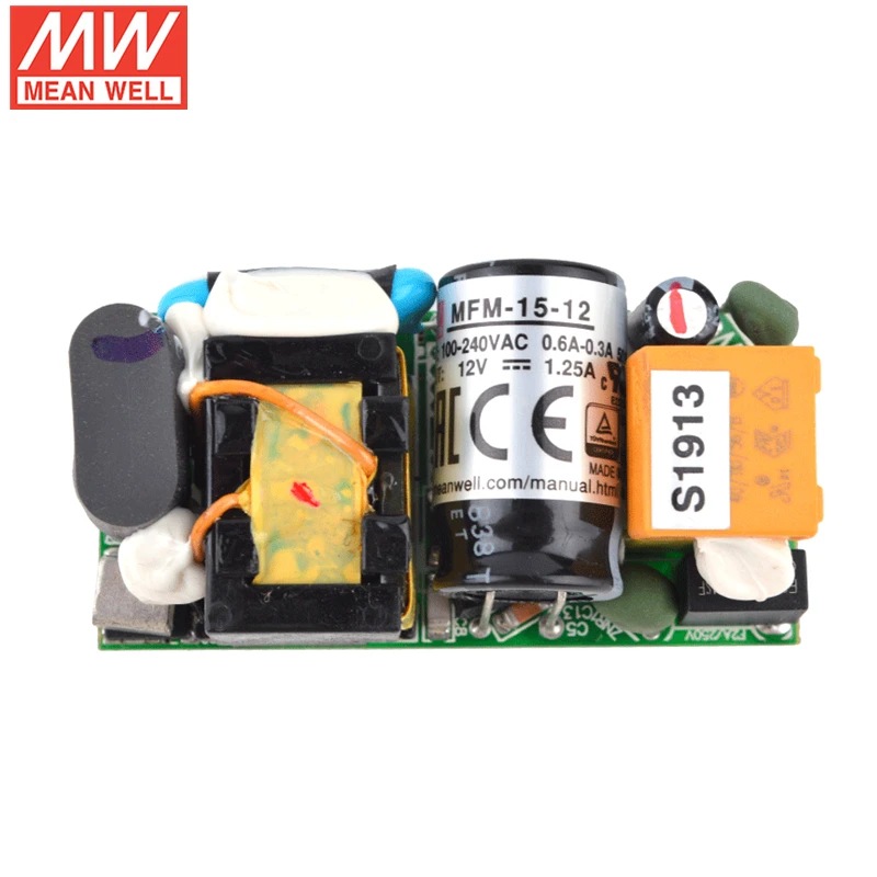 MEAN WELL PCB On Board Type MFM-15 Series 11,6 W 15W одиночный выходной импульсный источник питания MFM-15-3.3V 5V 12V 15V 24V