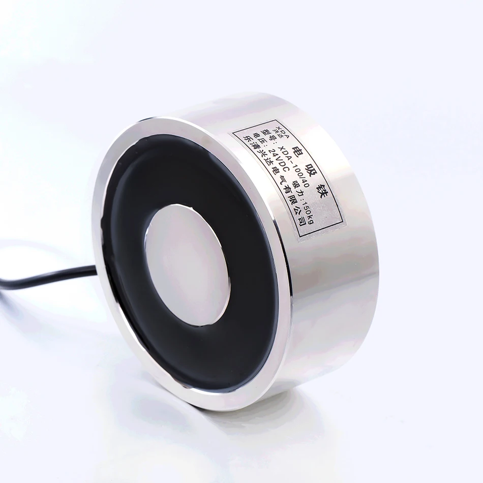 

【Hot】Large Suction JK100/40 DC 6V 12V 24V Electromagnet Lifting 150KG Solenoid Sucker Holding Electric Magnet Non-standard Custo