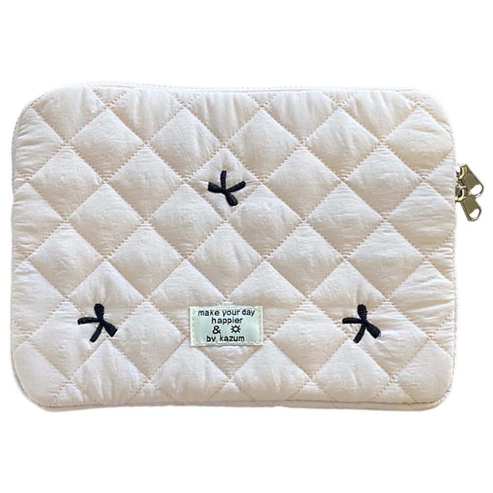 

11/13/15 Inch Laptop Carrying Case Diamond Lattice Quilted Padded Laptop Case Laptop Protective Bag for iPad Tablet Protection