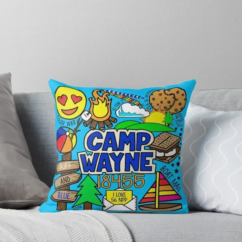 Camp Wayne Throw Pillow Couch Cushions Christmas Pillowcase Cushions For Children Pillow Cover pillow