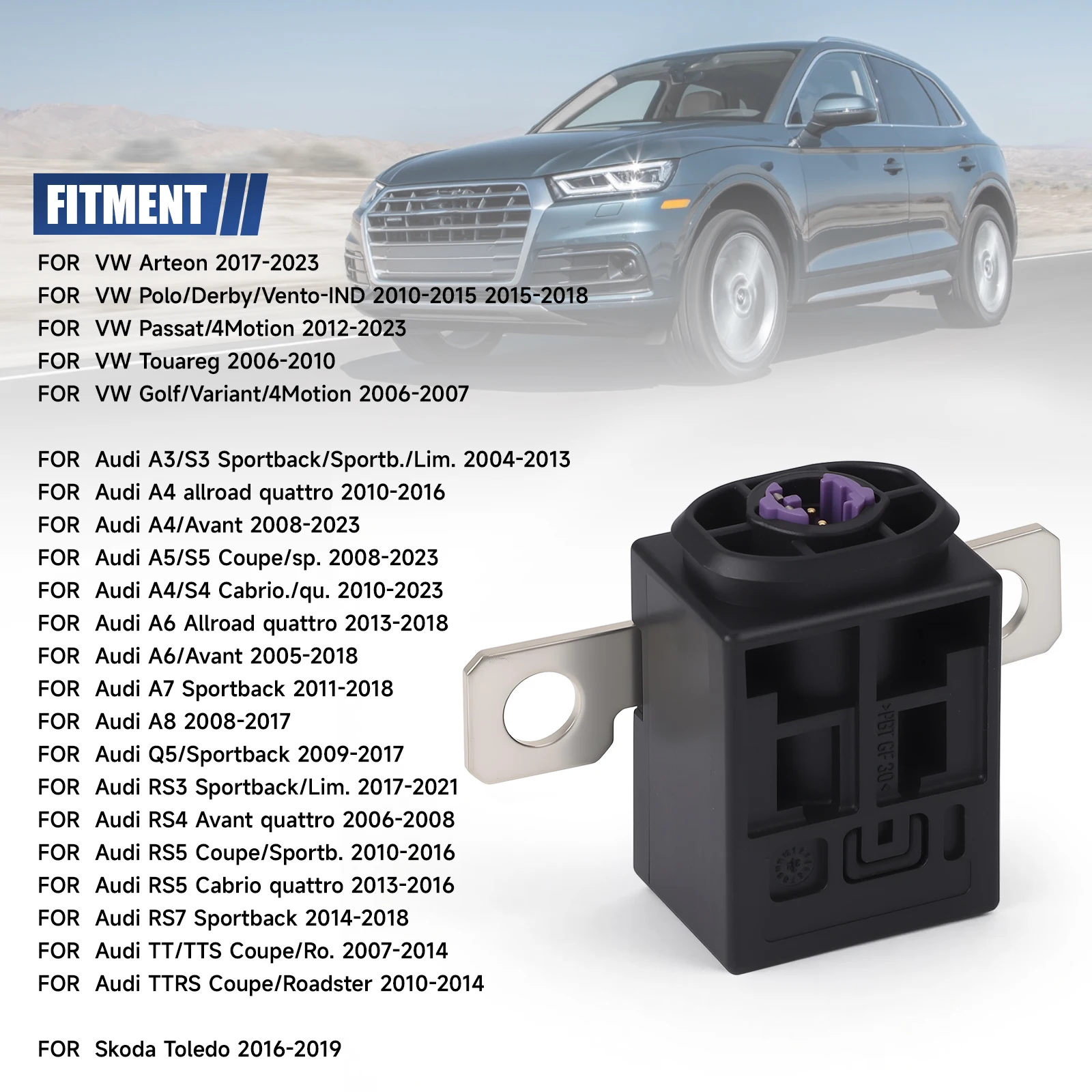 New Overload Protection Trip For Audi A4 A6 A8 Q5 Q7 VW Plastic Copper 100463500A 107717700A 4F0915519 Battery Cut Off Fuse