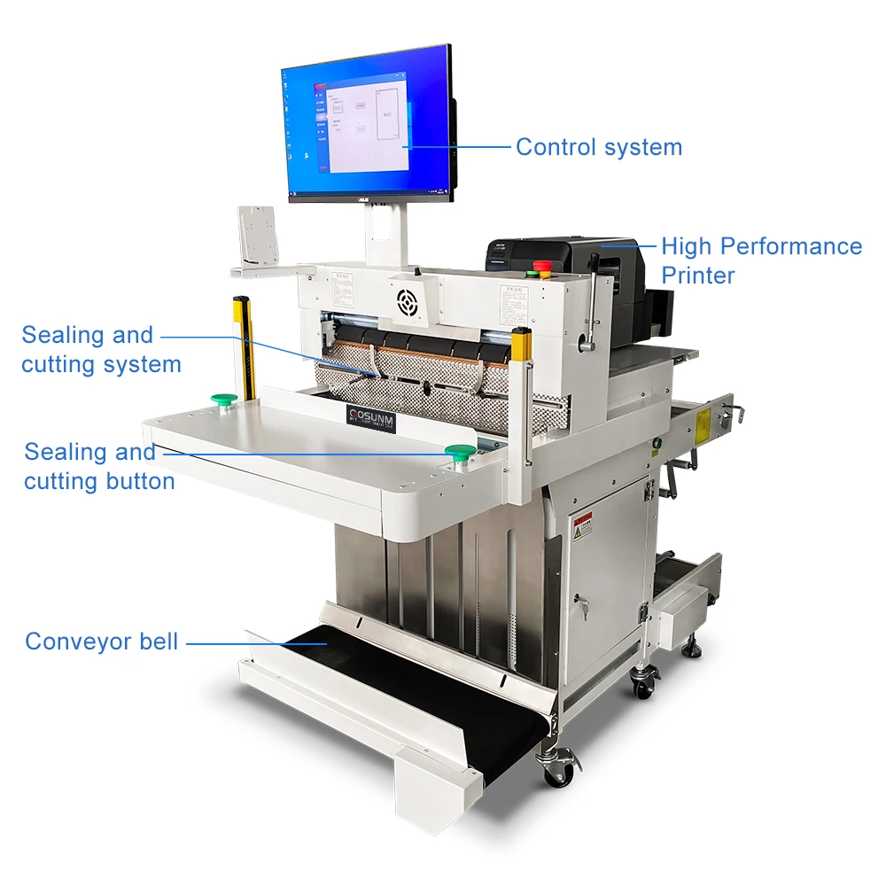 Pre-opened Auto Bagger Bagging Machine Express Bag Packing Sealing Systems Automatic Bagger With Printer