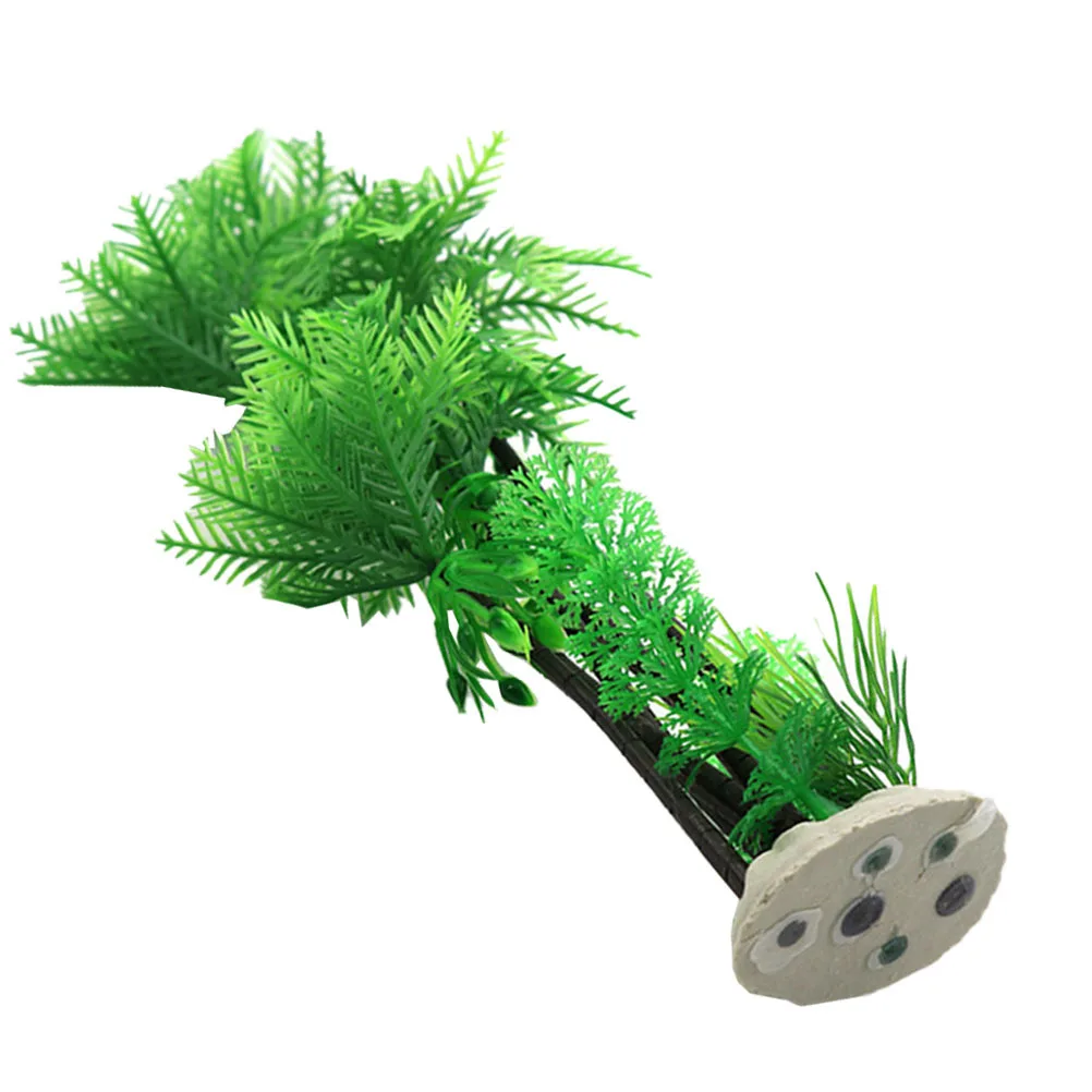 

1pc Simulation Coconut Tree Decor Large Resin Palm Tree Ornament For Aquarium Artificial Aquatic Plant Suitable For Fresh Salt