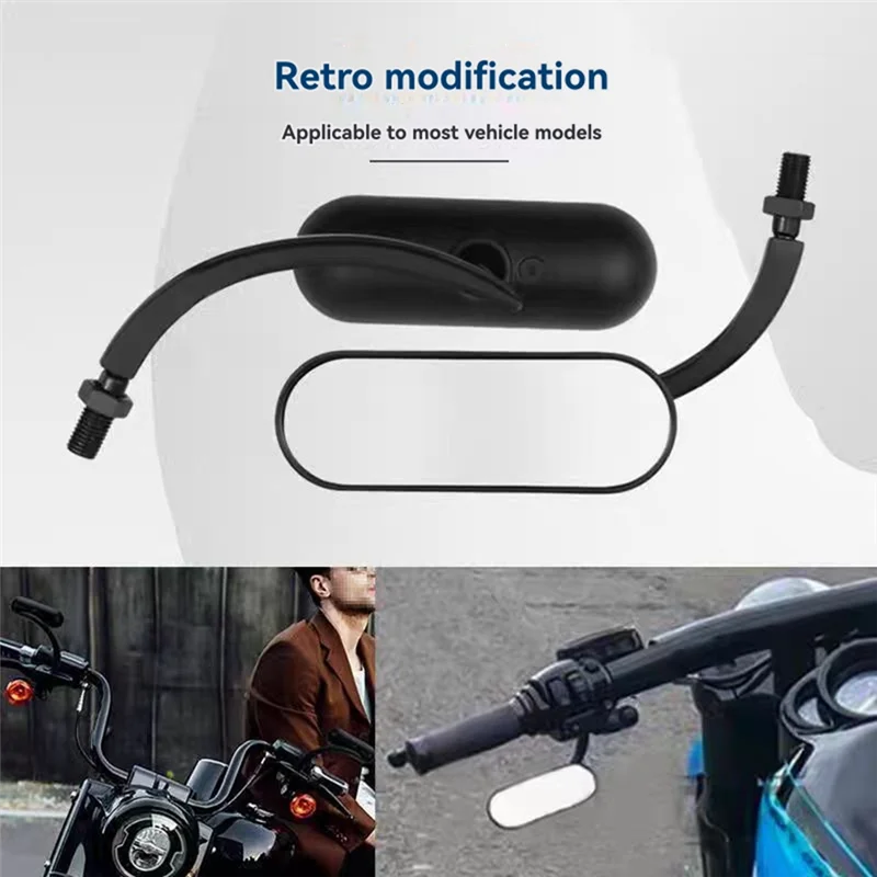 Rearview Mirror Motorcycle Rearview Mirror Rearview Mirror For Sportster Black-ABQA