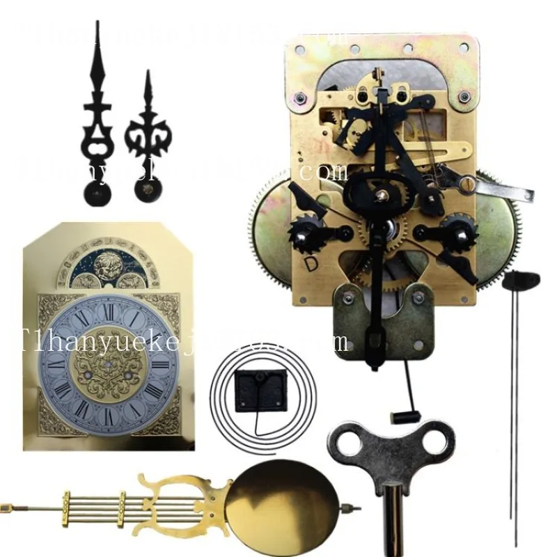 Watch accessories Mechanical watch movement Vintage clockwork floor clock accessories Large wooden pendulum clock Pure copper