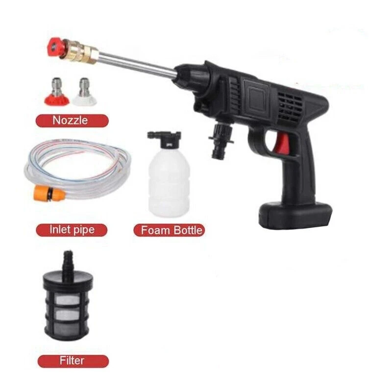 

1500W Cordless Electric High Pressure Washer Rechargeable Car Wash Gun Electric Water Gun Foam Machine for Makita 18V Battery