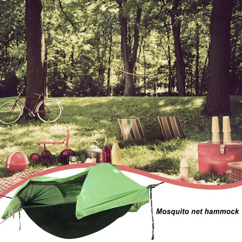 

2 Person Backyard Hammock Tent Waterproof Backpacking Hammock 260x140cm Nylon Rocking Chair Outdoor Camping Hammock Swing Tent