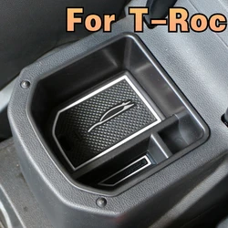 Console Armrest Central Storage Box Container Glove Organizer Case for VW Volkswagen T-Roc Troc 2018 - 2023 Car Styling