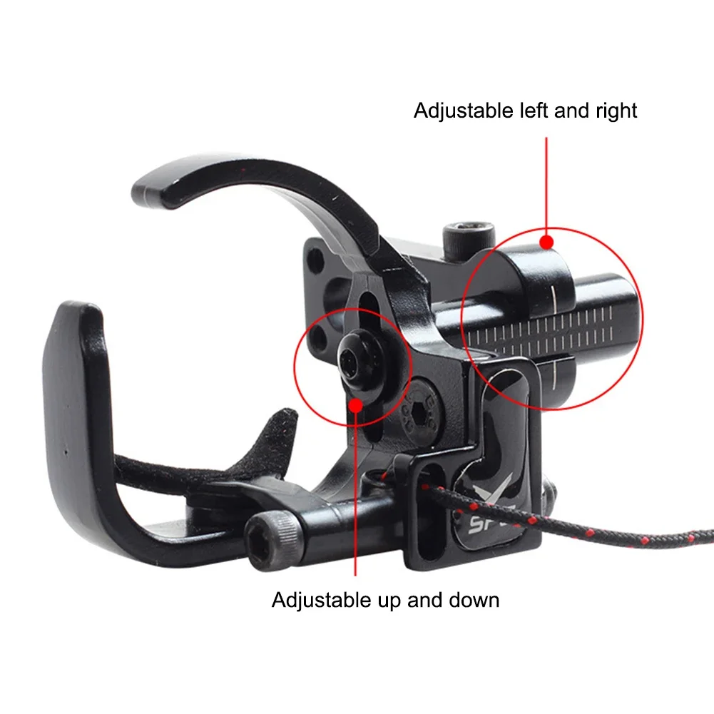 Tiro con l\'arco caccia Arrow Rest Compound Bow Up Down mano destra accessori per sport all\'aria aperta regolabili a 4 vie corpo in lega di alluminio