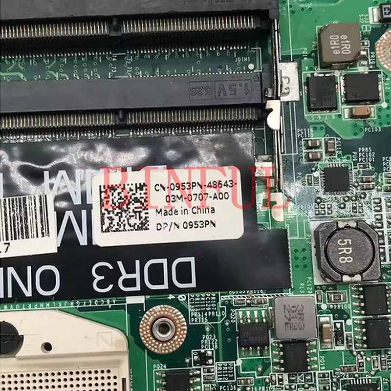 

DA0UM3MB8E0 CN-0953PN 0953PN 953PN Mainboard For DELL 1464 Laptop Motherboard 216-0728020 HM55 100% Fully Tested Working Well