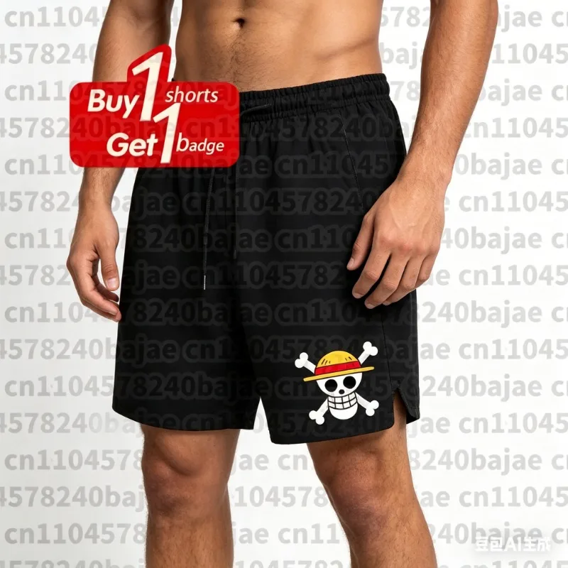 2026 One Piece Anime Lässige Herren- und Damen-Shorts Sommer Leicht Elastische Hochwertige Sportshorts Kinder-Shorts