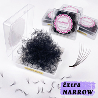New Extra Narrow Fans 4D 5D 6D 7D 8D Pointy Base Handmade Promade Narrow Fans Ready-made Fan Eyelashes Loose Fan Lash Extensions
