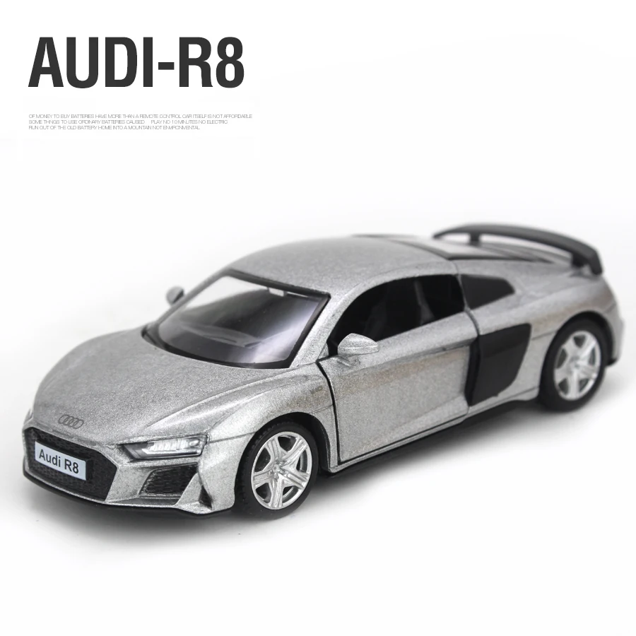 1:36 Simulation Audi R8 Metal Alloy Toy Car Diecasts & Toy Vehicles Decoration Model Miniature Scale Collect Toys For Children