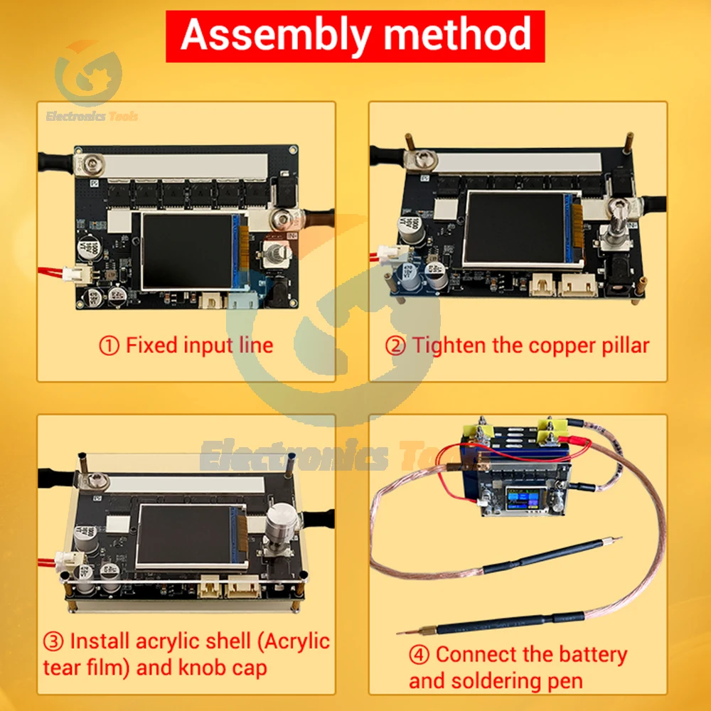 ZK-XW2 Portable Spot Welder Du - đánh giá và giá Diy Electronics Spot Welder