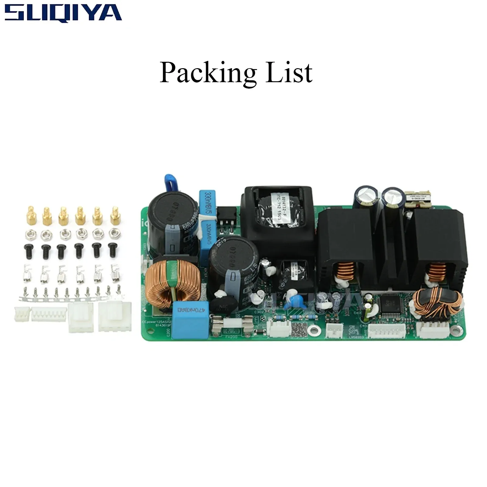 SUQIYA-ICEPOWER 전력 증폭기 ICE125ASX2 디지털 스테레오 채널 증폭기 보드 HIFI 스테이지 앰프 (액세서리 포함)