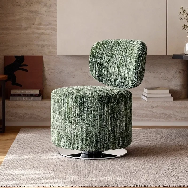 Retro style rotatable leisure sofa chair living room balcony bedroom French single chair B & B creative back chair