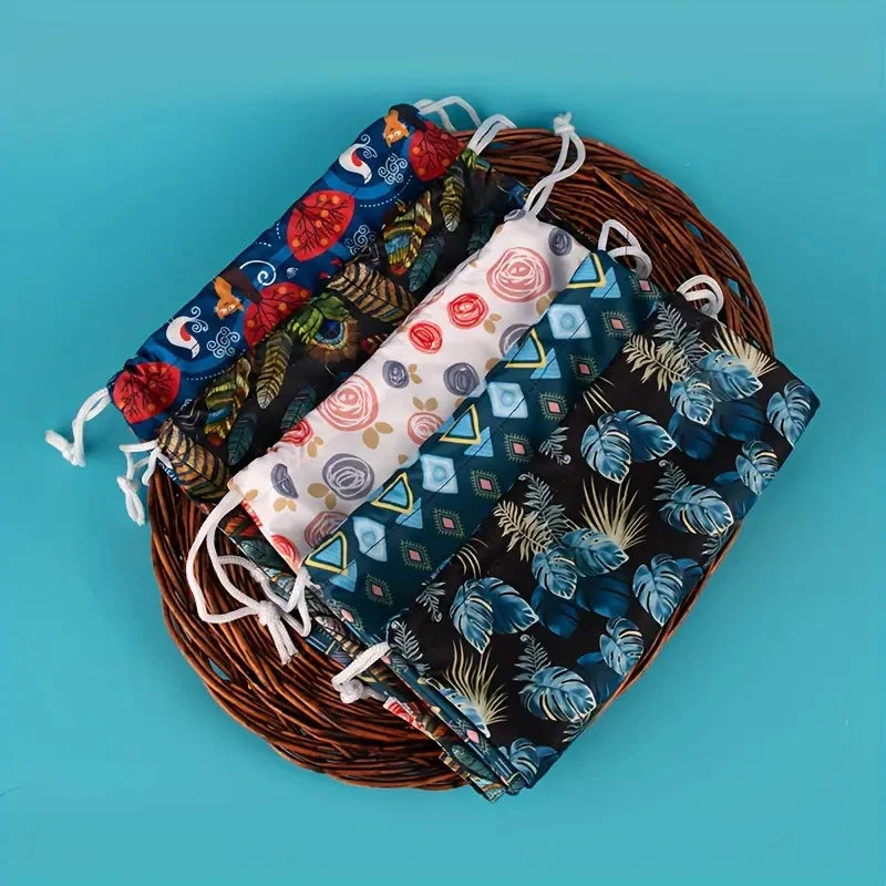 25*30cm Printing  Drawstring bag Mommy Bag Baby Diaper Bag Nappy String Pocket Stroller Carry Pack Travel Storage Bag