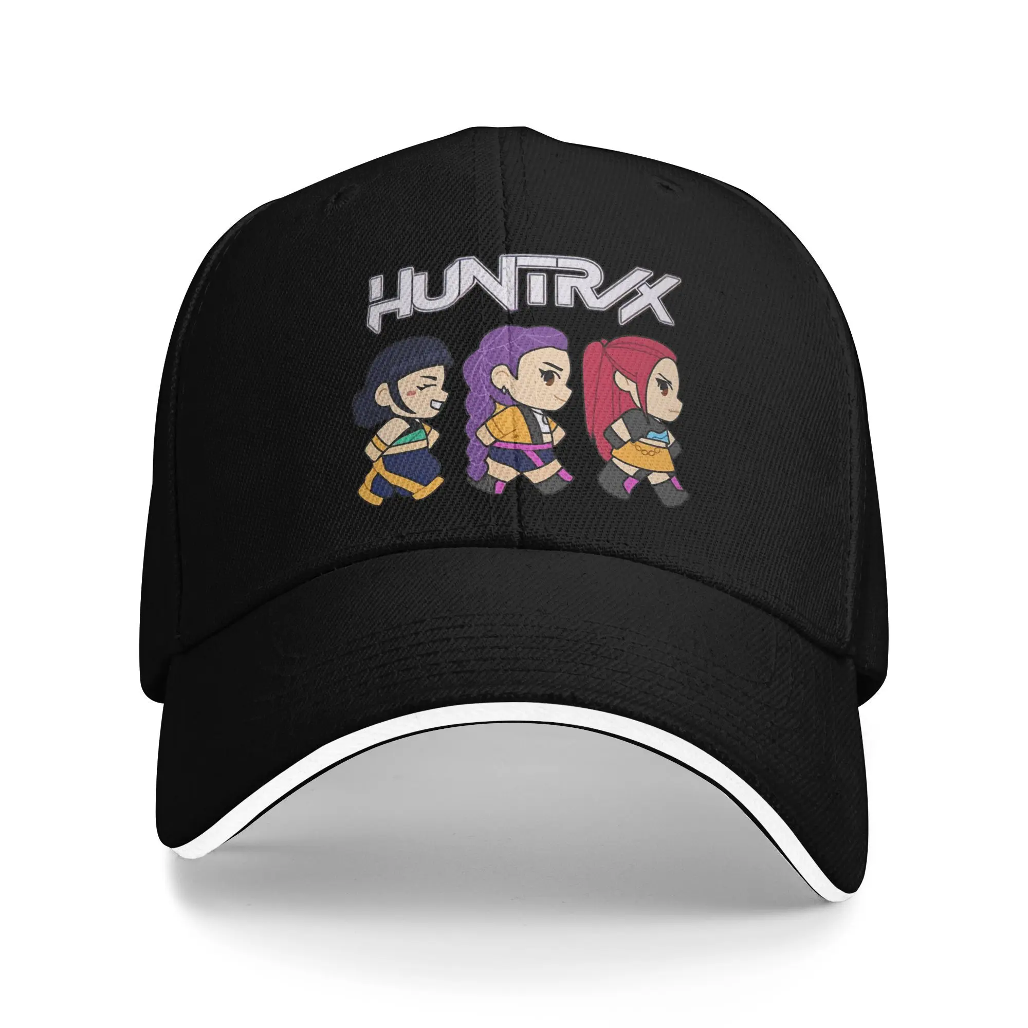 

Kpop Demon Hunters Huntrix Chibi Повседневная бейсболка Весенняя шляпа дальнобойщика Регулируемая шляпа в стиле хиппи в стиле хип-хоп Мужские крутые бейсболки
