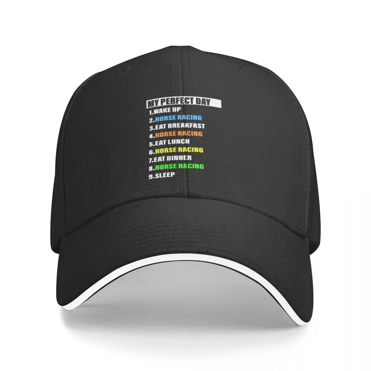 My perfect Horse Racing day Baseball Cap Beach Bag Thermal Visor Trucker Hats For Men Women's