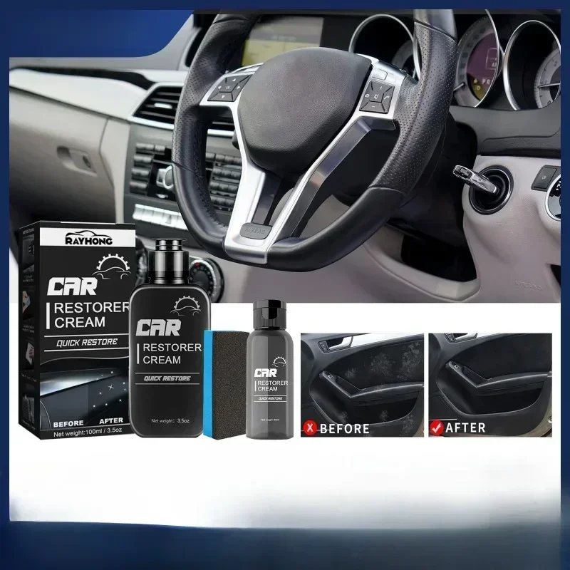 

100ml Motorcycle Car Restorer Cream - Quick Paste for Plastic & Leather Refurbishment