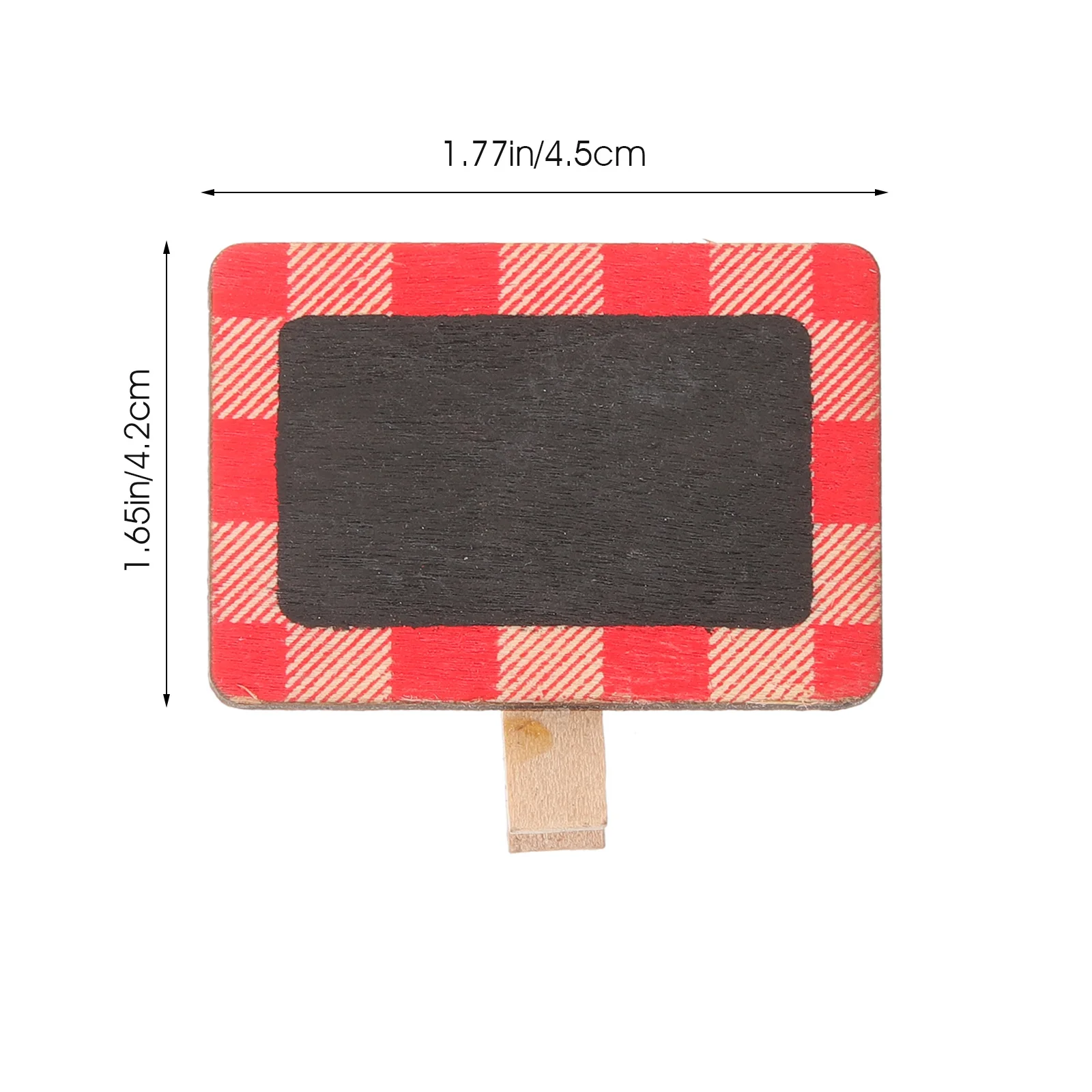 20Pcs Wood Blackboard Clips Multi Functional Decorative Message Board Clips Blackboard Memo Clip Mini Chalkboard Clip