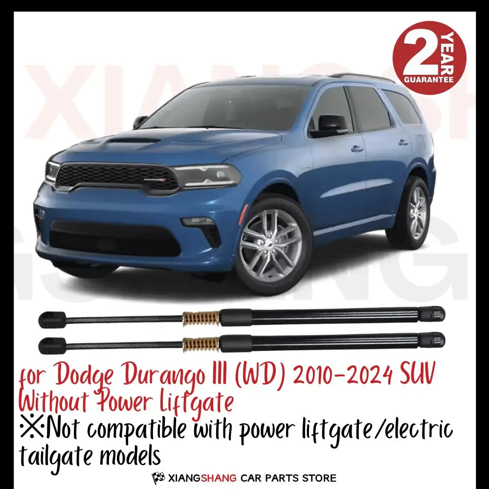 

2pcs Rear Damper for Dodge Durango III (WD) 2010-2024 SUV Without Power Liftgate WITH SPRING Trunk Boot Gas Charged Gas Struts