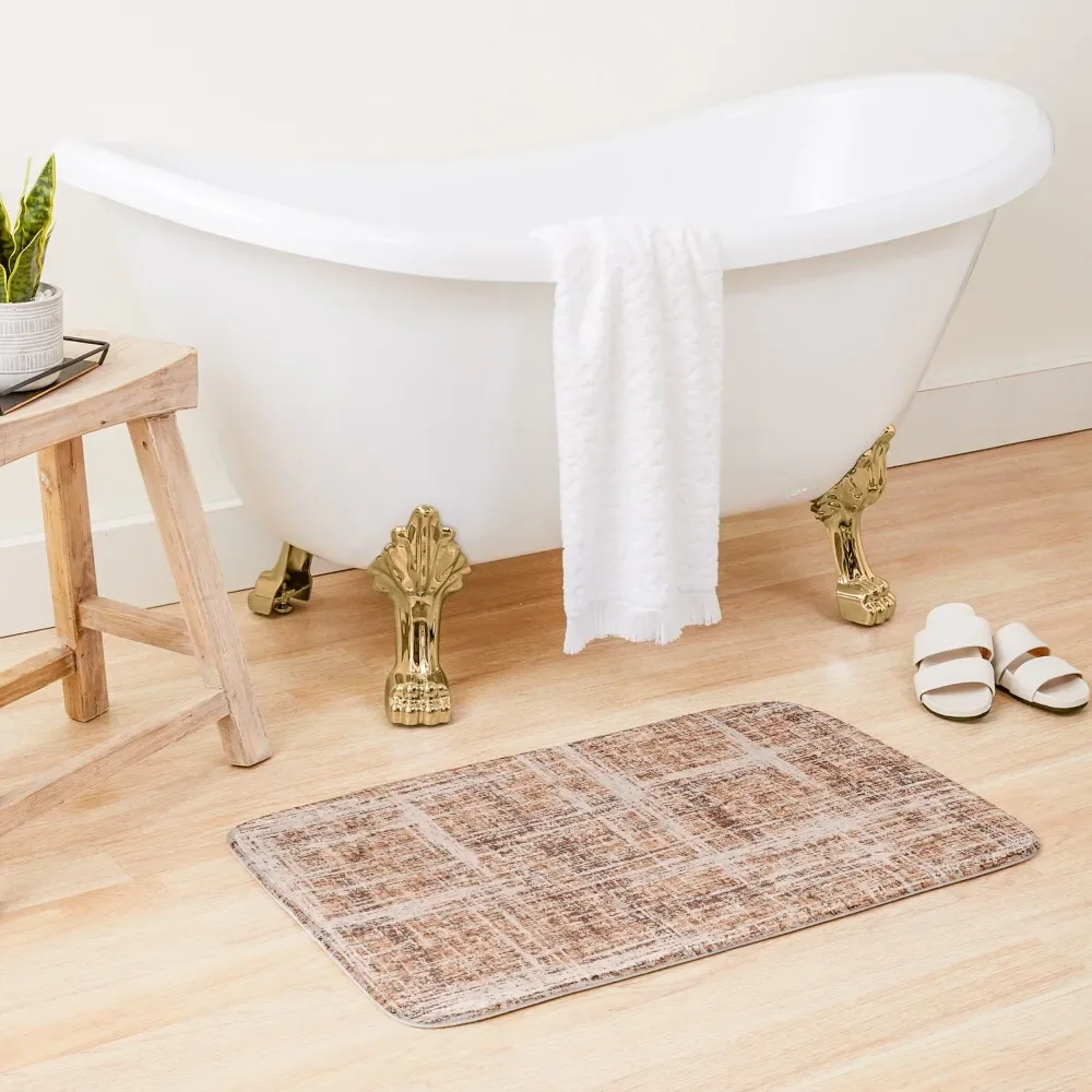 

Textured Tweed - Neutral Cream Bath Mat Carpet Carpet Carpet Bath Rugs Quick-Drying Bathroom Bedroom Mat