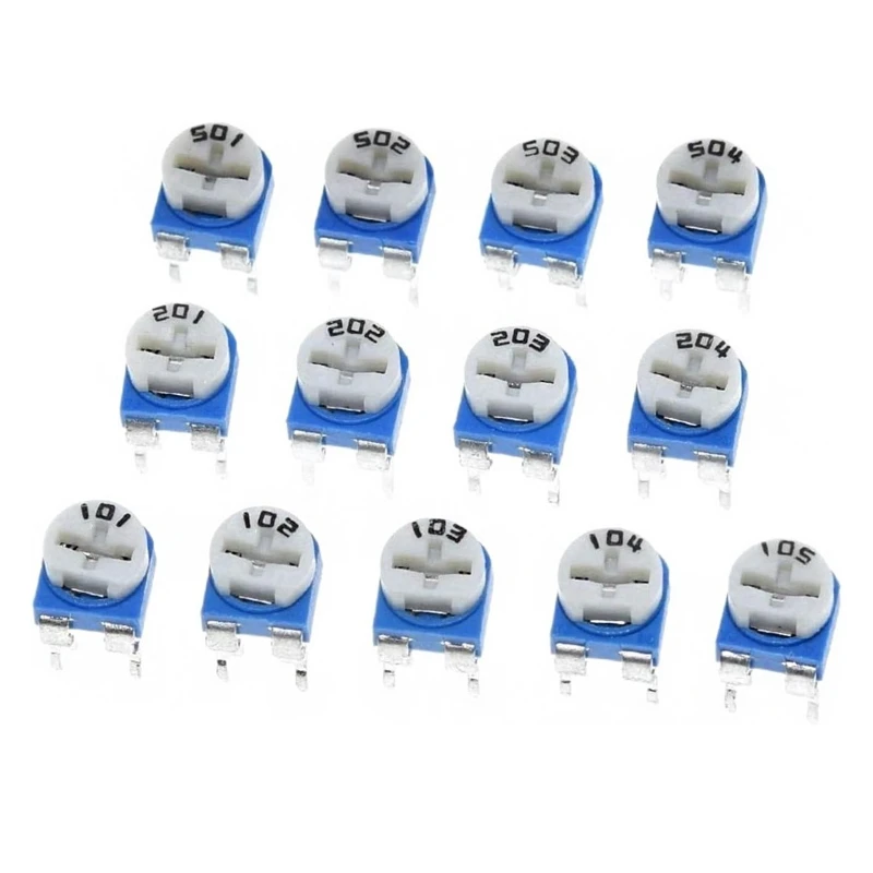 65 قطعة مقياس الجهد بالتشذيب RM065 مقاومة قابلة للتعديل 100R-1M الجهد 1K 5K 10K 20K 50K 100K 500K 1M المقاومات المتغيرة #2