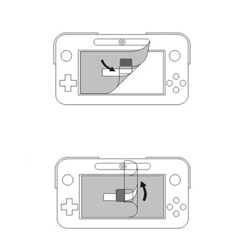 Anti-Glare หน้าจอ LCD Clear Film Protector ฝาครอบสำหรับ Nintendo Wii U Gamepad GK99