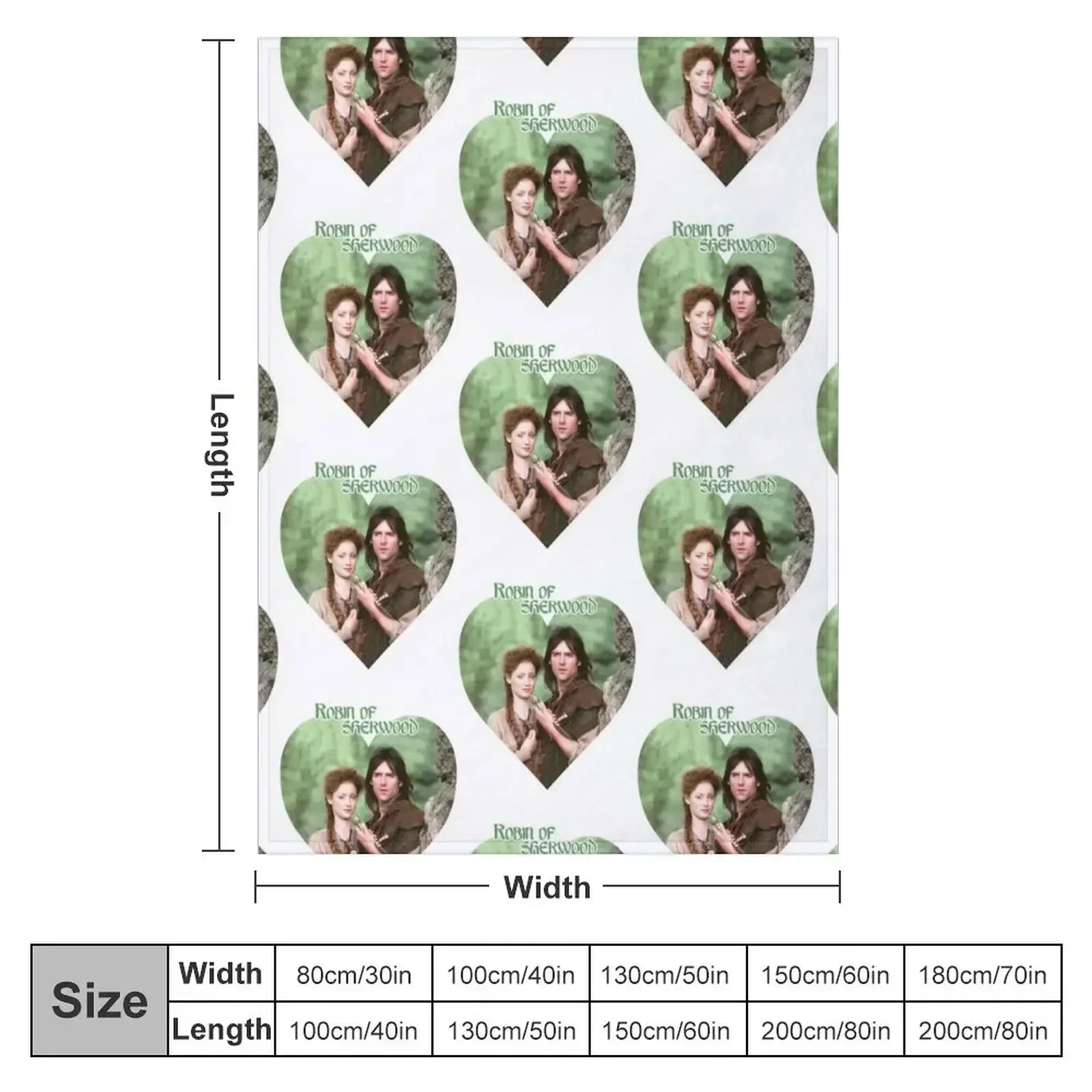 Robin of Sherwood Love T- Active Throw Blanket couch cozy soft plush fuzzy picnic outdoor blanket