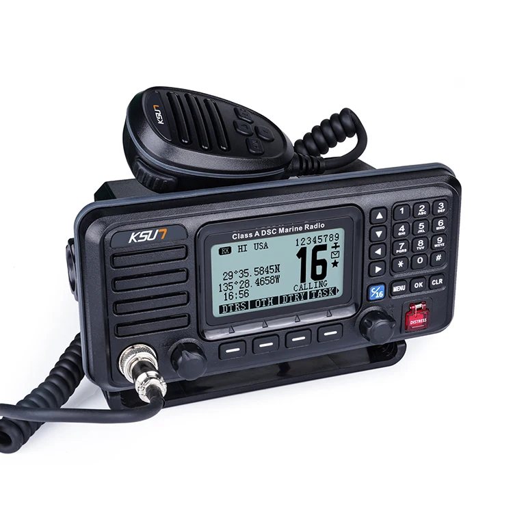 KSUN P510 25w DSC Marine Radio IPX7 Waterproof Two Way Marine Radio Transceiver VHF GNSS GPS Fixed Boat Marine Radio термопленка ux p400 sharp fo p510 600 a560 a650 a450 30м