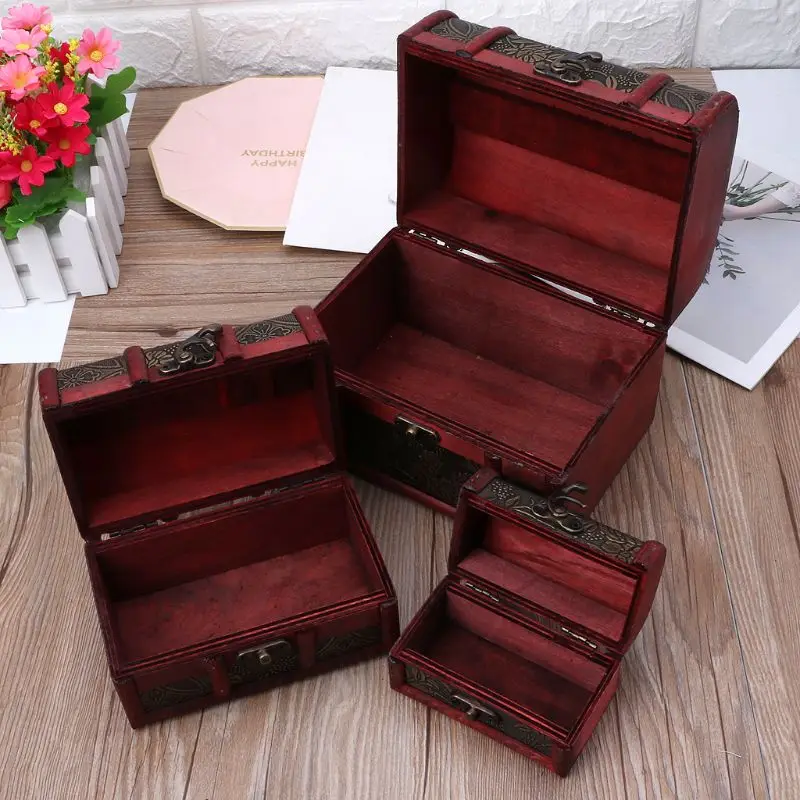 3Pcs Treasure Boxes Small Box Gift Home Decorations HXBA